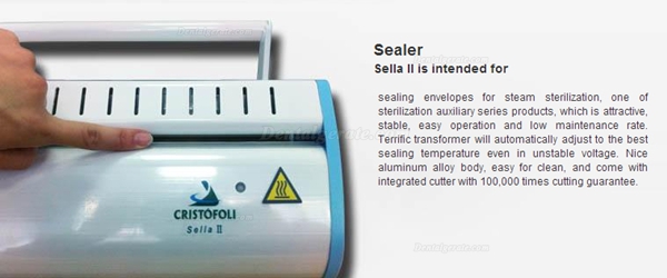 Dentallaborger&auml;te-Dichtungs-Maschine Autoklavensterilisation Sealer Beep-Alarm Sella II
